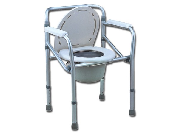 Комбиниран стол за тоалет и баня без колела сгъваем