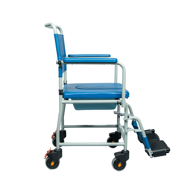 Комбиниран стол за тоалет и баня Mobiak Care Cyan U-Shape 