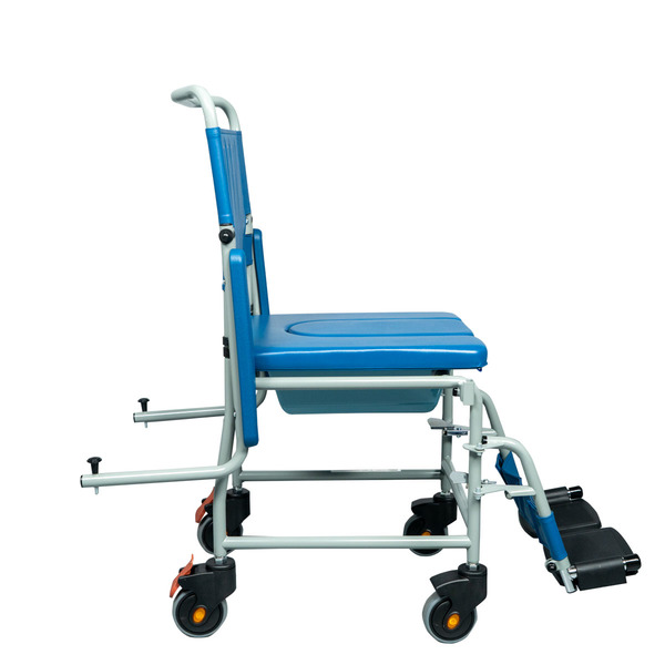 Комбиниран стол за тоалет и баня Mobiak Care Cyan U-Shape 