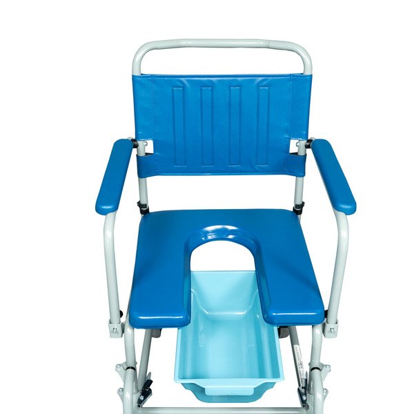 Комбиниран стол за тоалет и баня Mobiak Care Cyan U-Shape 